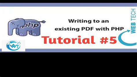 How To Edit Pdf Form In Php Using Fpdf Library Part 5 Youtube