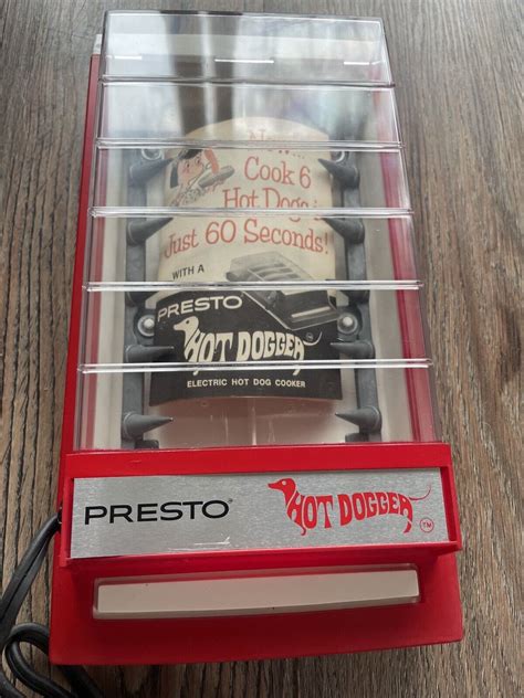 Vintage Presto Hot Dogger Red Electric Hot Dog Cooker ‘70s Electrocutes
