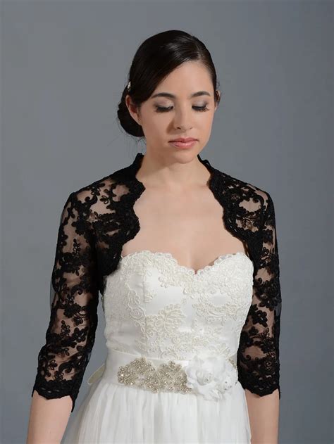 Buy Custom Made 2017 Black Wedding Bridal Bolero