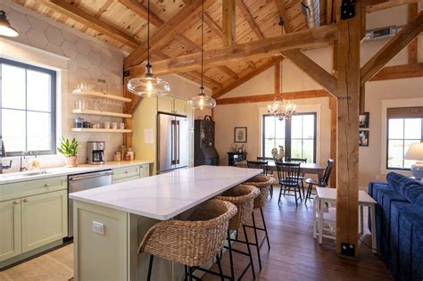 Post And Beam Kitchen Design The Best Picture Of Beam