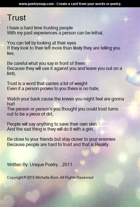 Trusting Poems