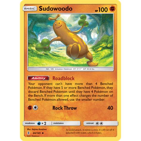 Verified Sudowoodo Guardians Rising Pokemon Cards Whatnot