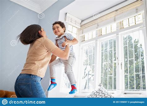 Theres Nothing Like A Mothers Love A Young Mother And Son Bonding At Home Stock Image Image
