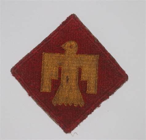 Original Us Wwii 45th Infantry Division Cloth Patch 1 Used Butlers