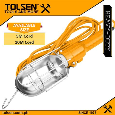 Tolsen Heavy Duty Trouble Light Working Lamp 50 Watts 5m 10m Cord