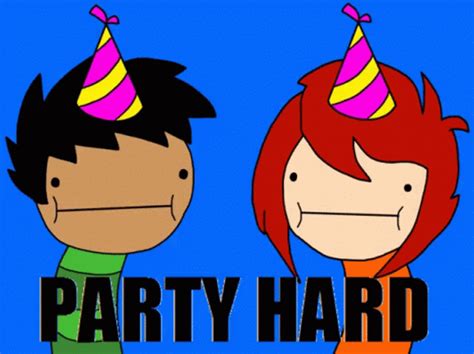 Animated Celebration Party Hard Birthday Flashing 