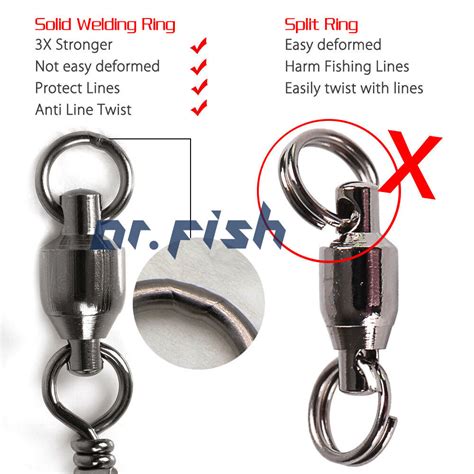 Ball Bearing Snap Swivels Coastlock 26 500lb Black Nickel Lure