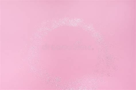 Abstract Background Pink Pastel Festive Background With Sparkles Stock