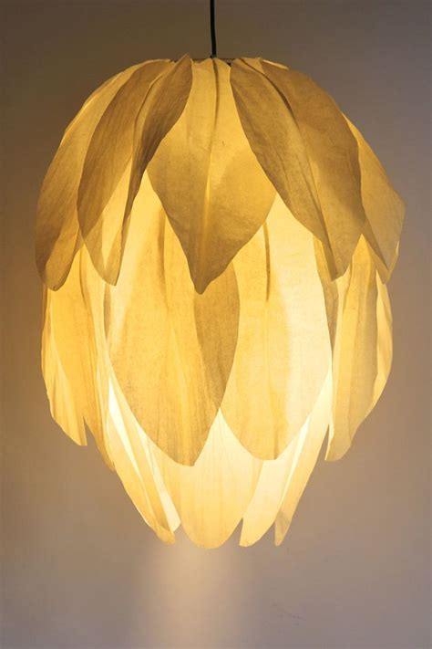 Colin Chetwood Paper Lamp Shop Sculptural Flower Tissue Paper