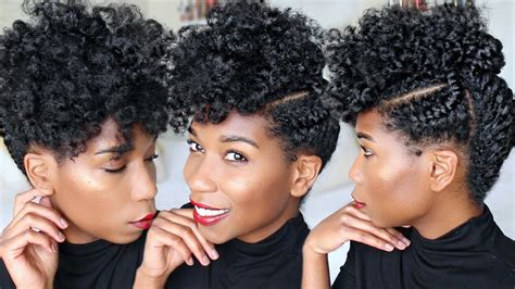 If you have short hair and think that you cannot do any fashionable easy hairstyles with it, you do not have to be worried! QUICK Holiday + Corporate Updo | Fluffy Natural Hairstyle ...