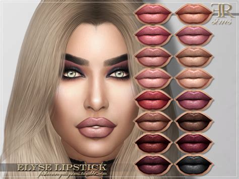 Frs Elyse Lipstick By Fashionroyaltysims At Tsr Sims 4 Updates