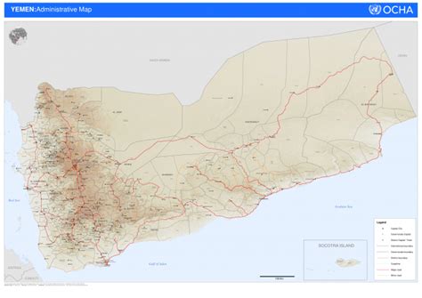 Yemen Administrative Map Showcases Humanitarian Data Exchange