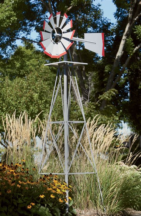 Add A Rustic Touch To Your Yard With A 8 Ft Tall Ornamental Windmill