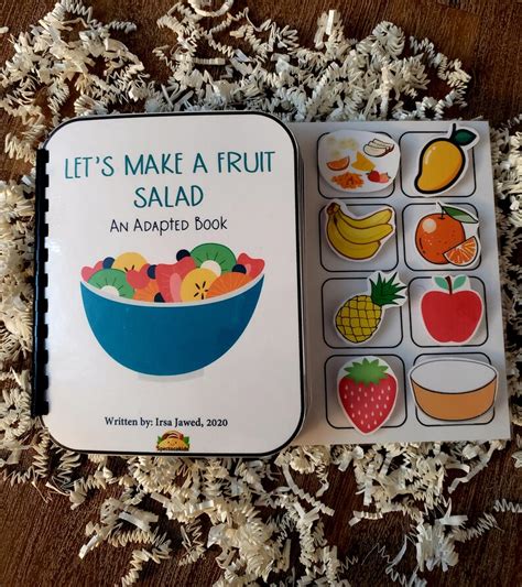Lets Make A Fruit Salad An Adapted And Interactive Book Etsy