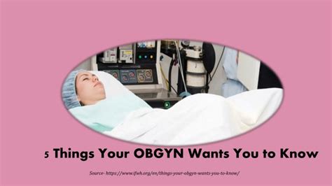 Ppt 5 Things Your Obgyn Wants You To Know Powerpoint Presentation Free Download Id7628147