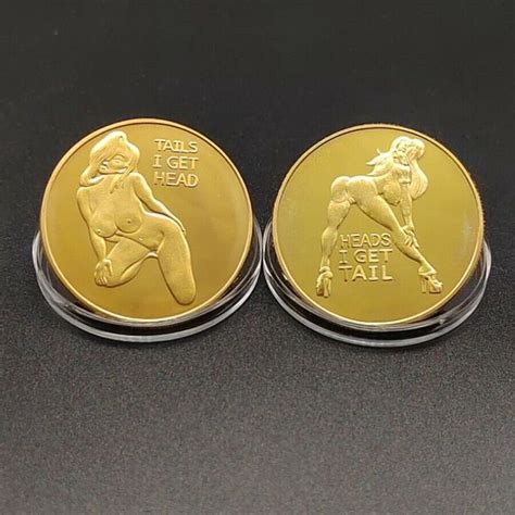 heads i get tail tails i get head sexy girl flipping coin gold plate case t ebay