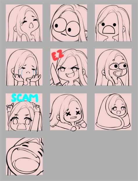 Chibi Sketch Chibi Drawings Cute Drawings Drawing Face Expressions