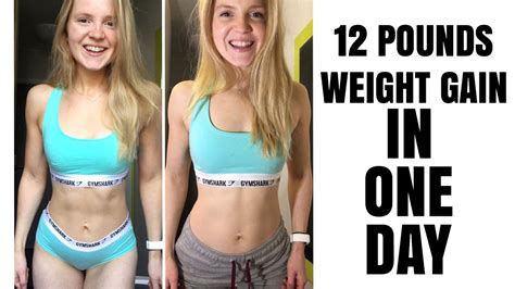 How much weight will you gain? Gained 12 Pounds IN ONE DAY | Gaining Weight VS Gaining Fat - YouTube