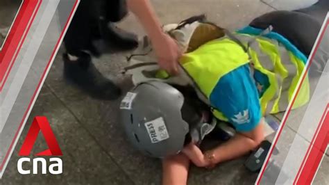 Indonesian Reporter Hit By Rubber Bullet In Hong Kong YouTube