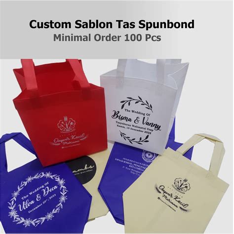 Jual Custom Sablon Tas Spunbond Shopee Indonesia