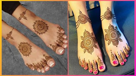 Latest Prettiest Foot Mehndi Designs For Every Kind Of Bride 2022 Youtube