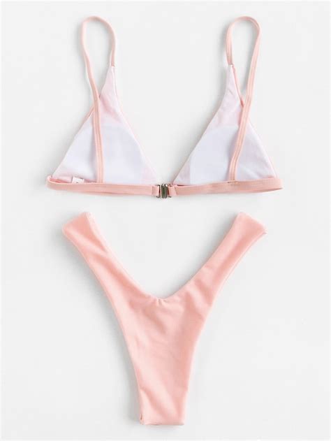 Triangle Beach Bikini Set Sheinsheinside