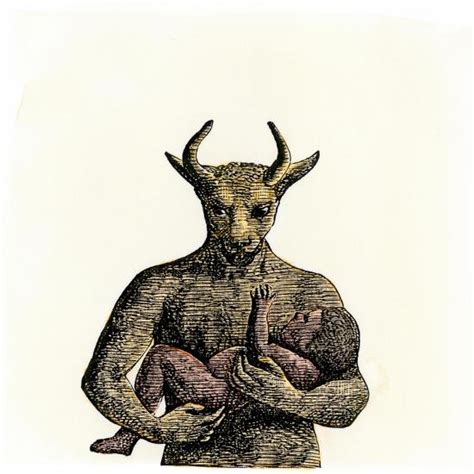 Ancient Phoenician Or Canaanite Deity Baal Holding An Infant Giclee