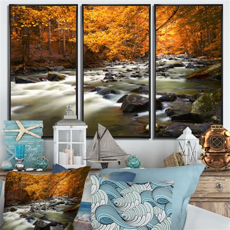 Millwood Pines Autumn Terrai With Trees And River Autumn Terrai With