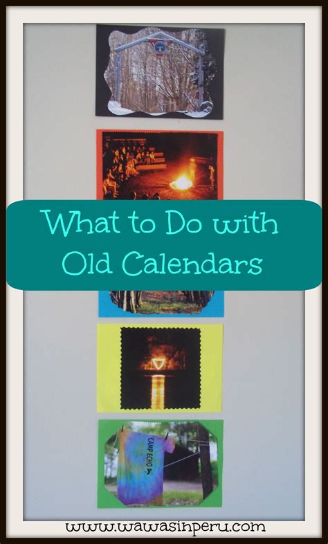 7 Ways To Upcycle Old Calendars Artofit