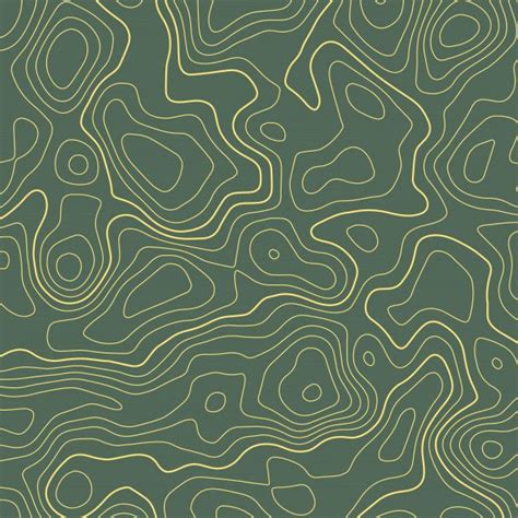 A Green And Yellow Background With Wavy Lines