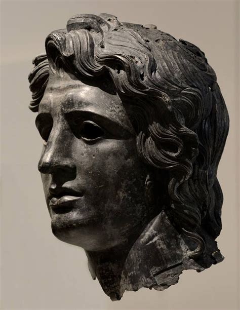 Head Of Alexander The Great Bronze Greek Or Roman Late