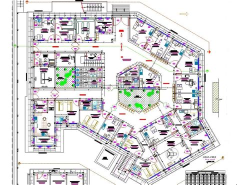 Hospital Project Master Plan Autocad Drawing Dwg File Cadbull Images