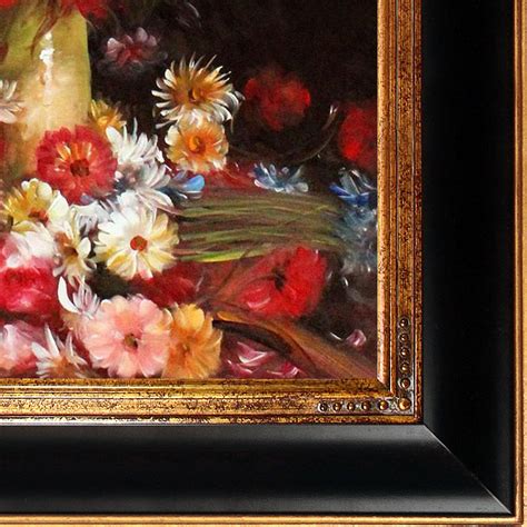 vase with poppies cornflowers peonies and chrysanthemums by vincent van gogh framed original