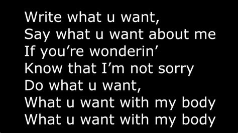 Lady Gaga Do What You Want Ft R Kelly Lyrics YouTube