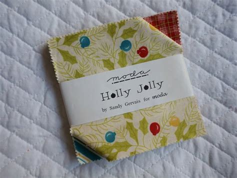 Holly Jolly Charm Pack 37 Pieces By Sandy Gervais Moda