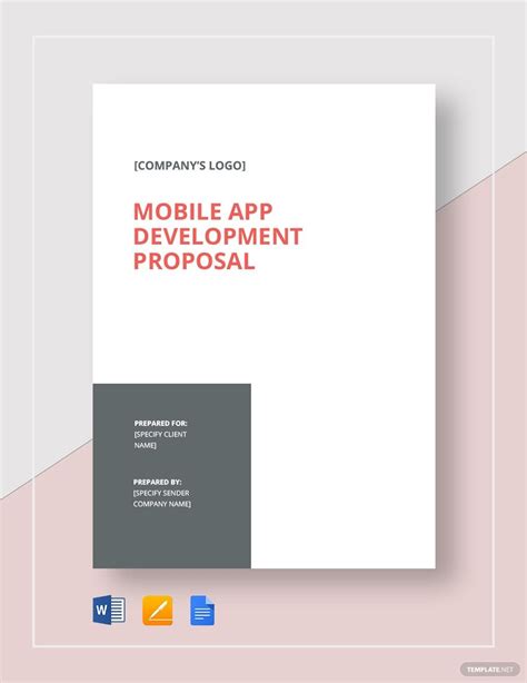 6 Diy Mobile App Proposal Template Mate Template Design