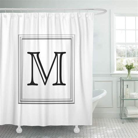 Cynlon Elegant Custom Monogram Black And White Personalized Personalize