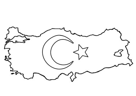 Флаг Турции Раскраска Telegraph