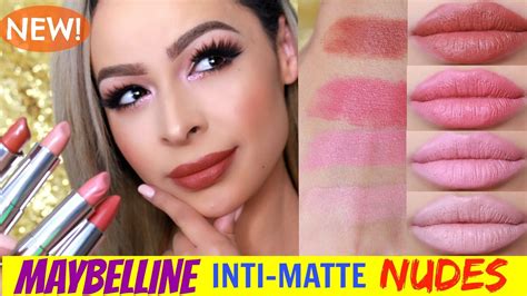 New Maybelline Inti Matte Lipstick Swatches Review Youtube