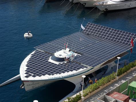 world s largest all solar powered boat shines in nyc
