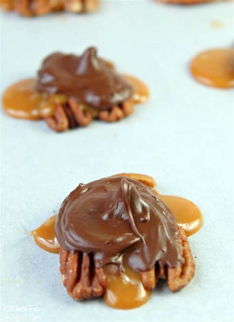 Chocolate Pecan Turtle Clusters Recipe Kitchen Fun With My Sons