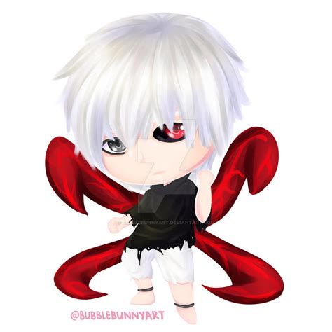 Tokyo Ghoul Chibi Kaneki By Bubblebunnyart On Deviantart