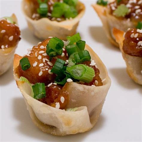 So, try baked chicken wontons instead. Pin on Appetizers & Snacks