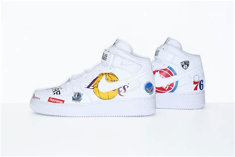 Home new arrivals nike air force 1 mid supreme nba white. Supreme x Nike Air Force 1 Mid '07 NBA (Mock-Up ...