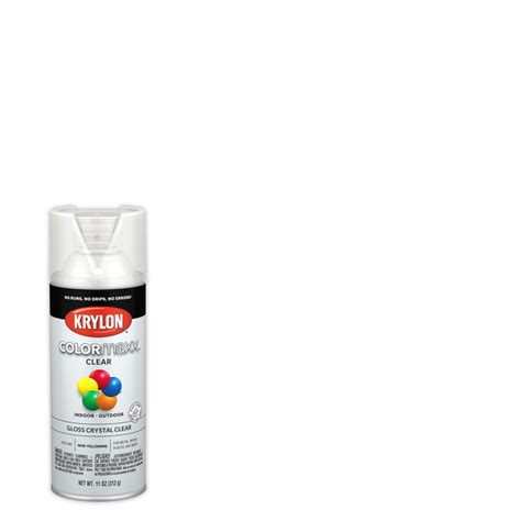 Krylon Colormaxx Gloss Crystal Clear Spray Paint And Primer In One