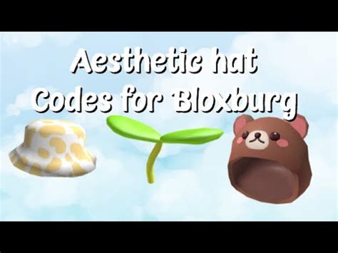 25 roblox music codesids 2019 2020 working 30 138 play. Aesthetic Hat Codes For Bloxburg - YouTube