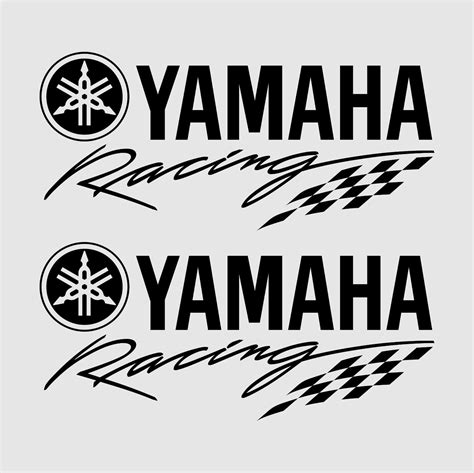 2x Yamaha Racing Premium Motorbike Decals Stickers R1 R6 Yzf 120mm Si