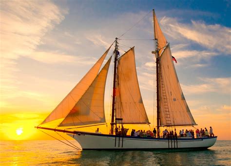 Sunset Schooner Cruise Camden Key West Boats Sailing Key West Sunset