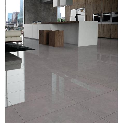 Concept Gray Ii Polished Porcelain Tile In 2021 Modern Flooring