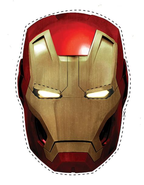 Iron Man Máscara Para Imprimir Gratis Festa Do Homem De Ferro